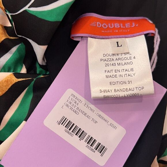 La DoubleJ 3-Way Bandeau Bikini Top Large Orchard - Picture 9 of 11